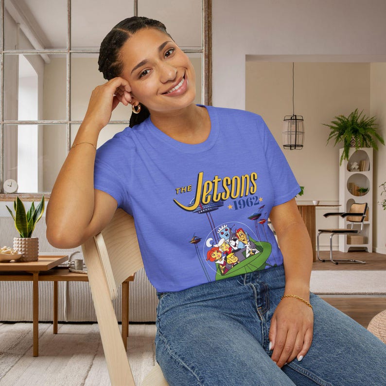 the jetson t shirt, cartoon shirt, tv show tshirts, retro t shirt women, 60s tshirt, vintage t shirt, series t shirts, gift for women, gift image 6