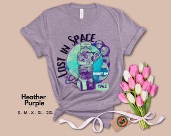 Lost in Space T shirt, Classic TV Show Sci-Fi, Robots, Space, Aesthetic, Classic Sci-Fi, Retro Series, 60s TV, Sci-Fi Icon, Retro Futurism.