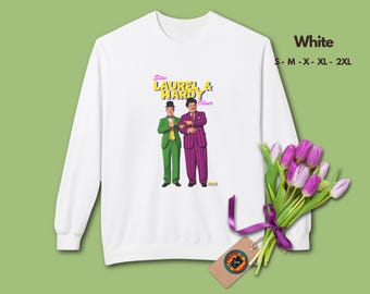 Stan y Oliver Pop Art T-Shirt, Vintage 1920s Comedy Duo Graphic Tee, Retro Movie Classic Film Shirt, Old Hollywood Nostalgia Gift, film art