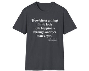 William Shakespeare Graphic Tee: "As You Like It" Softstyle Unisex T-Shirt
