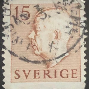 Sverige 15 , stamp e2 acceptable condition nice colour