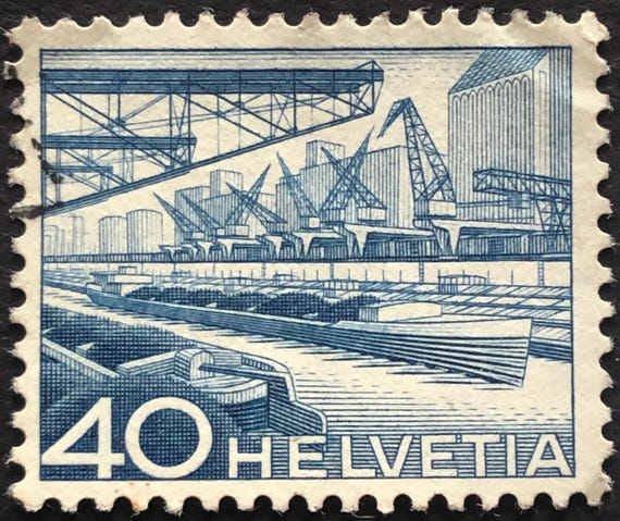 スイス 40 ヘルベティア切手、切手 N1 状態良好、色も綺麗。 - Etsy 日本