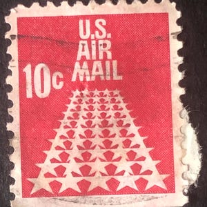 Luftpost 10c USA , Briefmarke e1 Akzeptabler Zustand.