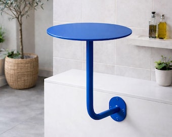 Industrial Metal Wall Mounted Cafe Table | Space Saving Bistro Bar Counter