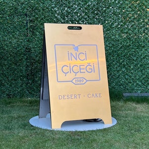 Letrero en forma de A, Letrero para acera, Letrero de metal personalizado, Letrero para pavimento, Letrero para cafetería, Letrero para tienda, Letrero tipo sándwich, Letrero para tienda, Letrero en forma de A