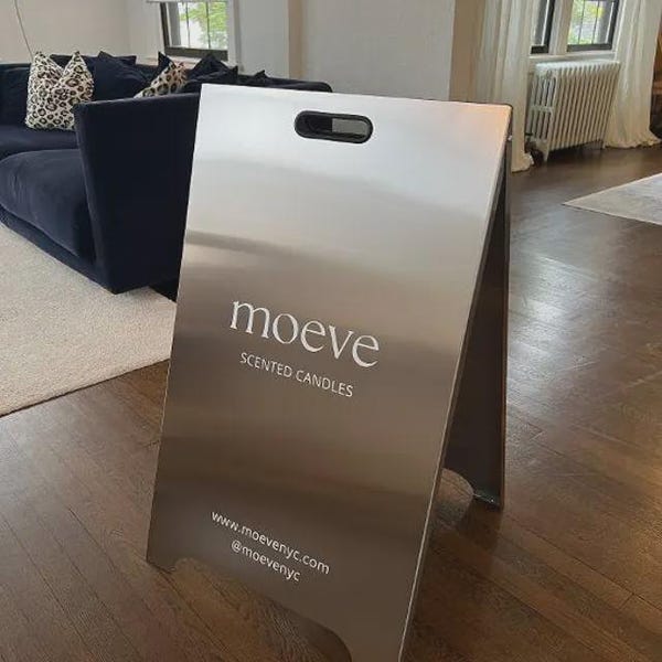 Metal A Frame Sign, Sidewalk Sign, Sandwich Board Sign For Businnesses, Modern Custom Sign, Pavement Sign, A Frame Easy Set Up, Shop Sign