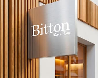 Custom Round Hanging Sign for Shop | Double Sided Steel Wall Sign | Beauty Salon, Cafe & Boutique Exterior, Wellness Center Exterior Sign