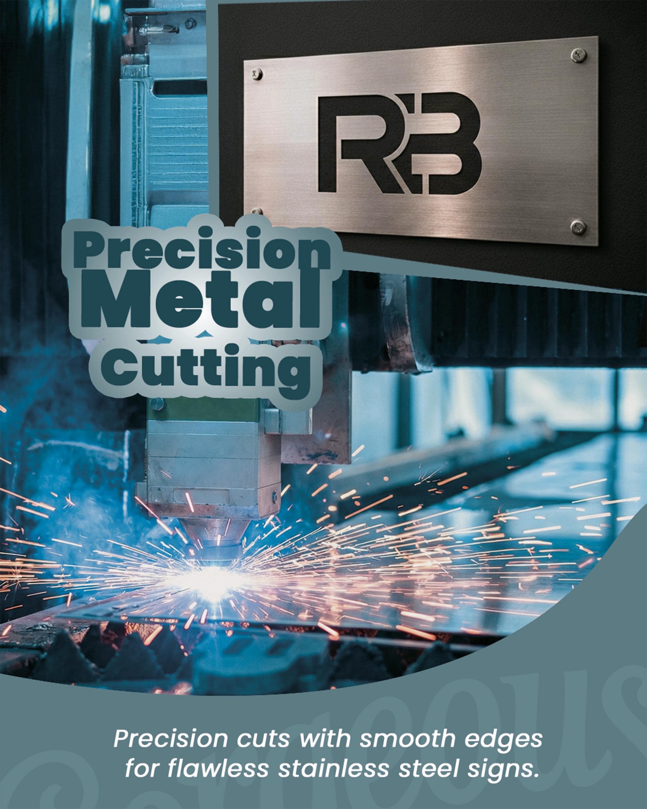 Custom Metal Brand Sign – Personalized Steel Logo Wall Sign for ...