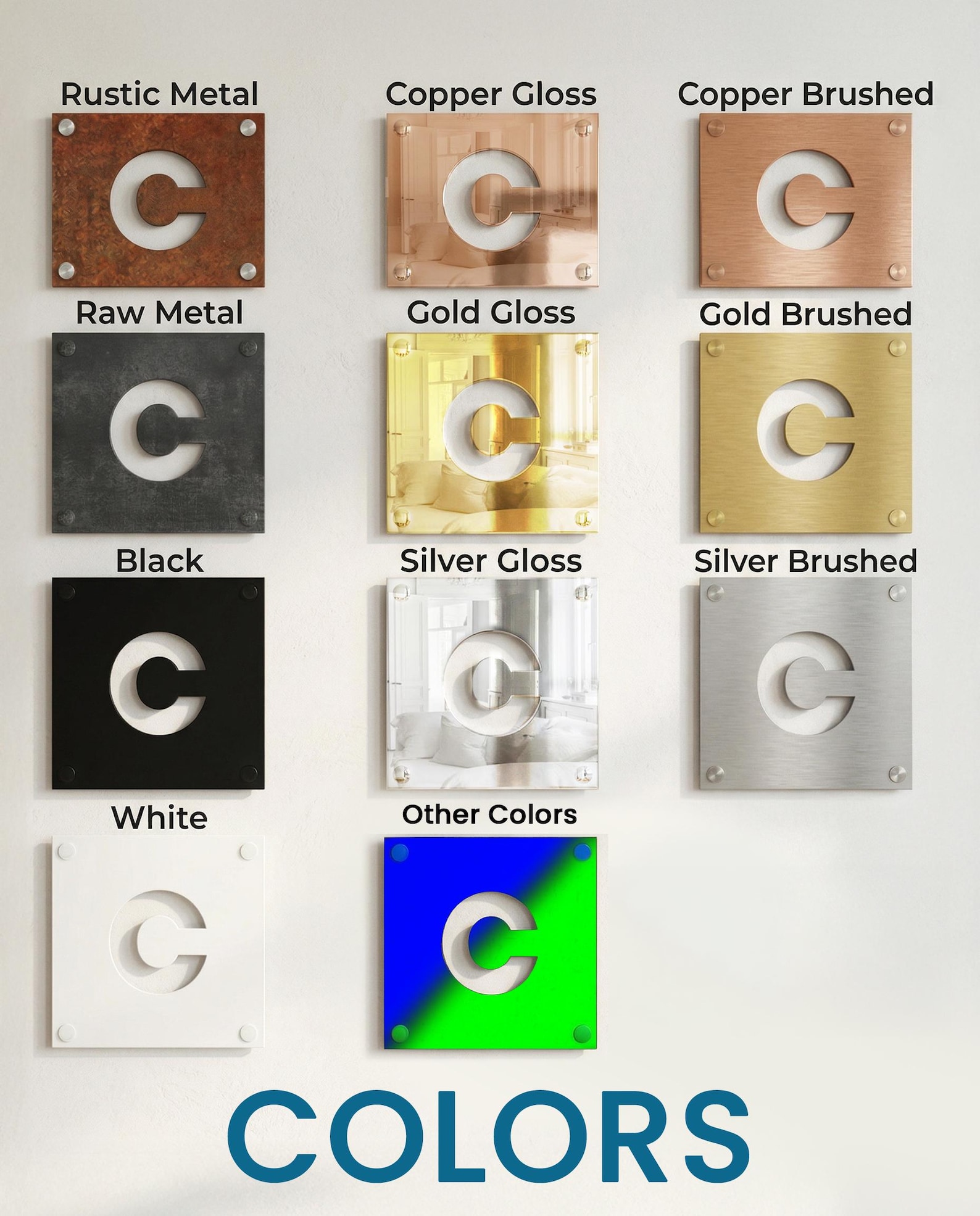 Custom Metal Brand Sign – Personalized Steel Logo Wall Sign for ...