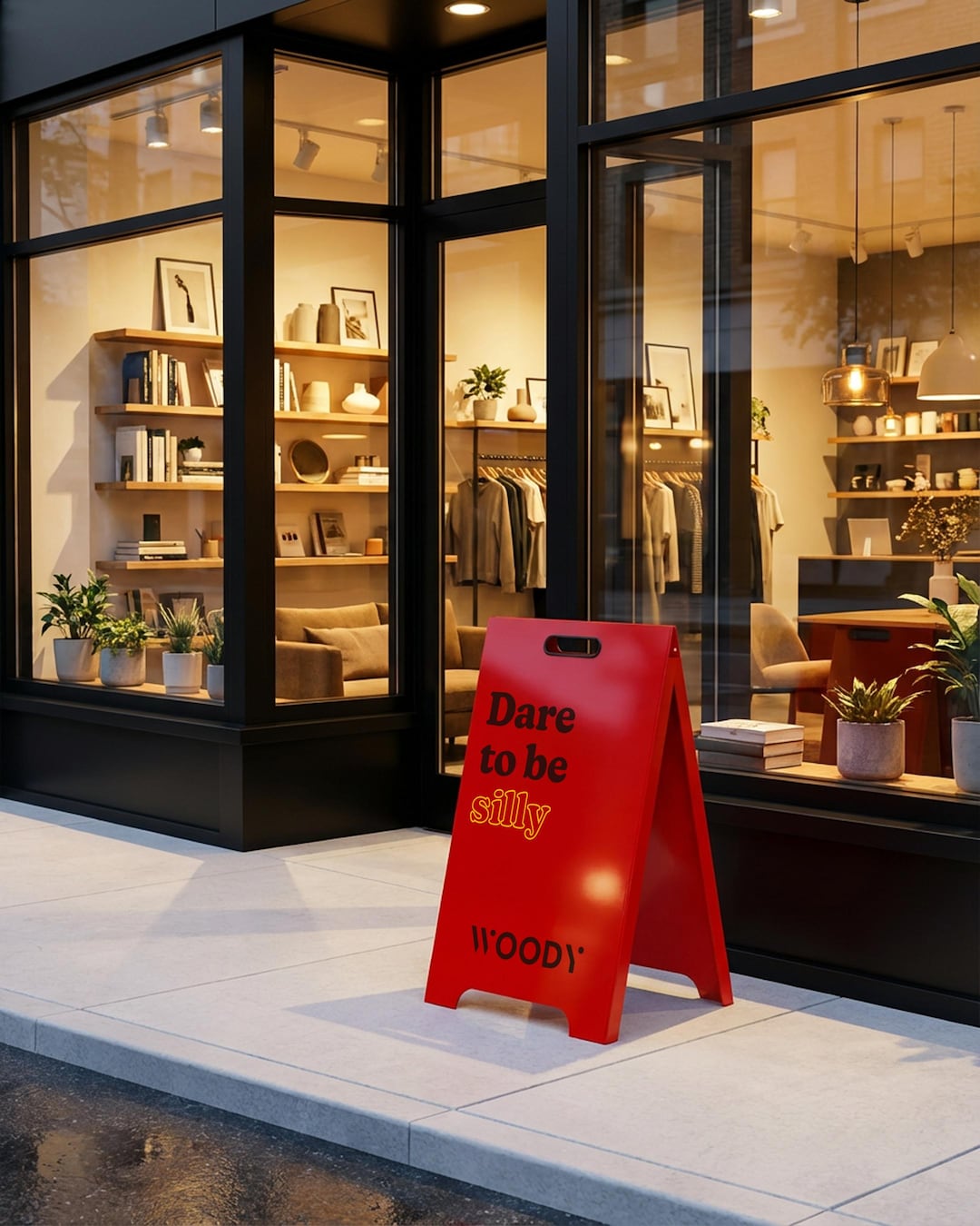 Custom Metal A-frame Sidewalk Sign | Double Sided Shop Board | Outdoor ...