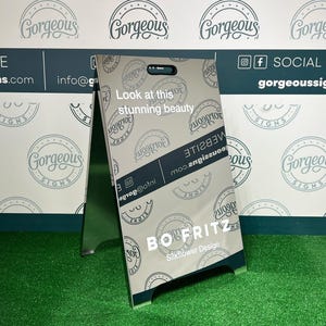 Metall A Frame Schild, Gehwegschild, Sandwich Board Schild für Unternehmen, modernes benutzerdefiniertes Schild, Gehwegschild, A Frame Easy Set Up, Ladenschild