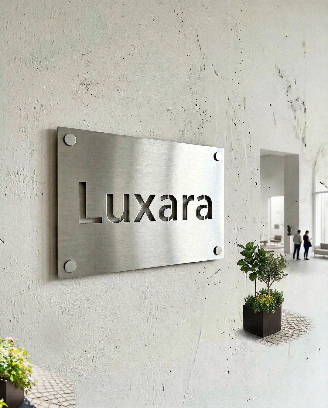 Sign Form Small Custom Metal Sign for Small Business – Personalized Steel Logo Sign ...