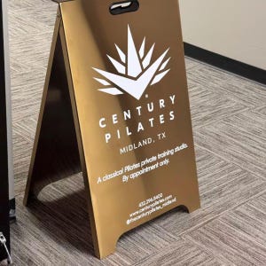 Metal A Frame Sign, Sidewalk Sign, Sandwich Board Sign For Businnesses, Modern Custom Sign, Pavement Sign, A Frame Easy Set Up, Shop Sign