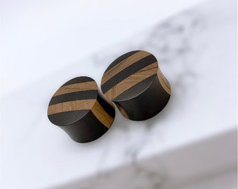 Real gauge, Natural wood, Circle shape earrings, hand made, tribal, plugs, 6mm, 8mm, 10mm, 12mm, 14mm, 16mm, 18mm, body jewelry