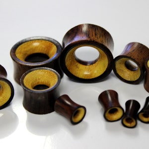 Real gauge, Natural sono wood, handmade, tribal, plugs, 5mm, 8mm, 10mm, 12mm, 14mm, body jewelry