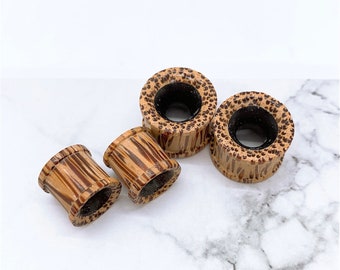 Real gauge, Natural sono wood, 8mm, 10mm, 12mm, 14mm, 16mm, Hand made, tribal style, organic, plug