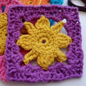 Disney’s Tangled-Sun PDF Crochet Granny Square Pattern Beginner Friendly!