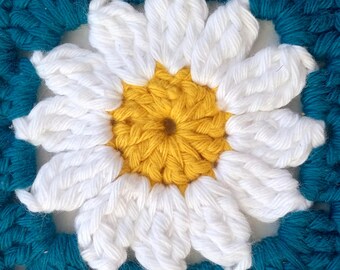 Ms. Daisy Granny Square PDF Crochet Pattern - Beginners