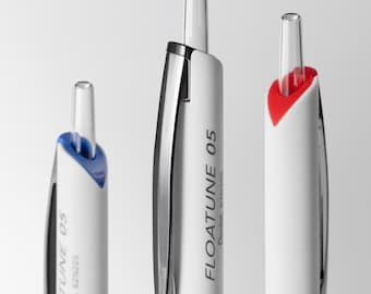 Bolígrafo retráctil Pentel FLOATUNE a base de aceite, negro, papelería japonesa para notas de estudio, escritura suave, agarre cómodo.