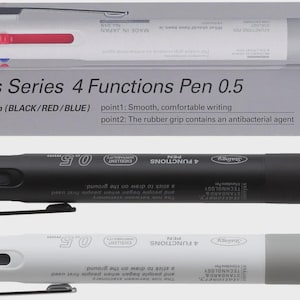 STALOGY No.019 - 4 Function Multi Pen 0.5mm Editor's Series Japanese Stationery Ballpoint and Mechanical Pencil Sleek Design Everyday Use