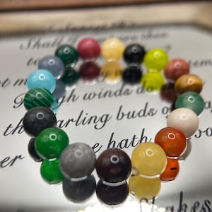 Natural 18 stone Bracelet 8mm,crystal bracelet,Gemstone bracelet