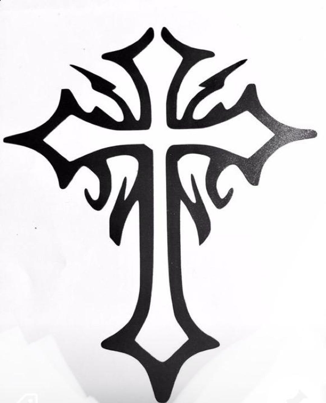 Christian Cross Decal Jesus Sticker Cross Decal Religious Decal Car ...