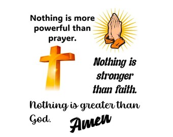Prayer Faith God PNG, Transparent Background (Digital Download)