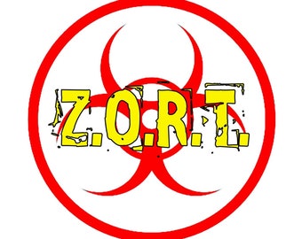 Z.O.R.T. Zombie Outbreak Response Team - PNG - Transparent Background - 3 Design Layouts