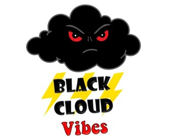 Black Cloud Vibes - PNG - Fundo transparente - 3 layouts diferentes!