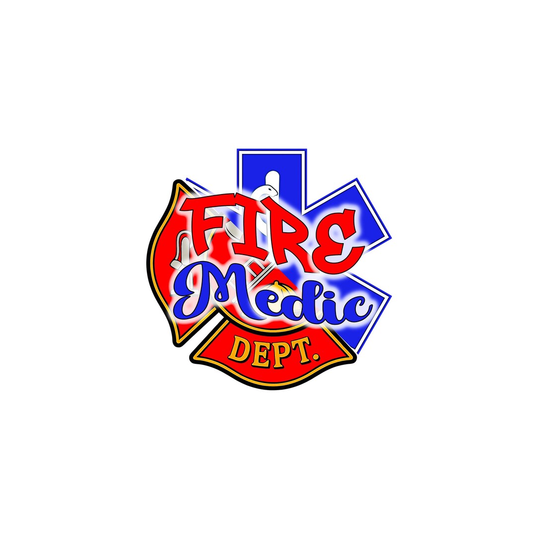 Fire Medic or Firefighter EMT - PNG - Transparent Background - 4 ...