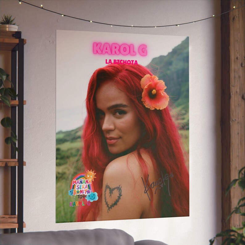 Karol G Poster, Mañana Será Bonito, Karol G Decor, Karol G Gift, Karol