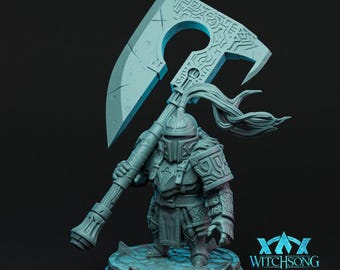 The Knight of Stature - D&D - RPG - Giant - Creature - Boss - Neutral - 3D Printed Mini -  Witchsong Miniatures