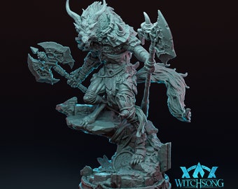 Ascendant Greatwolf - D&D Creature - Boss - Neutral - Evil - 3D Printed Mini -  Witchsong Miniatures