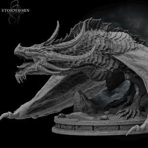 Thornscale Dragon - D&D Creature - Legendary - Catastrophic Enemy - Dragon - 3D Printed Mini -  Boss Monster - Stormborn Collectibles