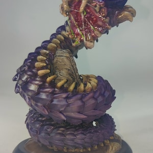 Gusano Púrpura - Depredador Apex - Criatura D&D - Infraoscuridad - Neutral - Mini Resina Impresa en 3D - TPK Labs