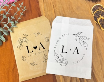 Wedding Favor Bags, Wedding Favors Bulk, Treat Bags, Goodie Bags, Wedding Favors for Guests, Cookie Favor Bag, Personalized Paper Favor Bags