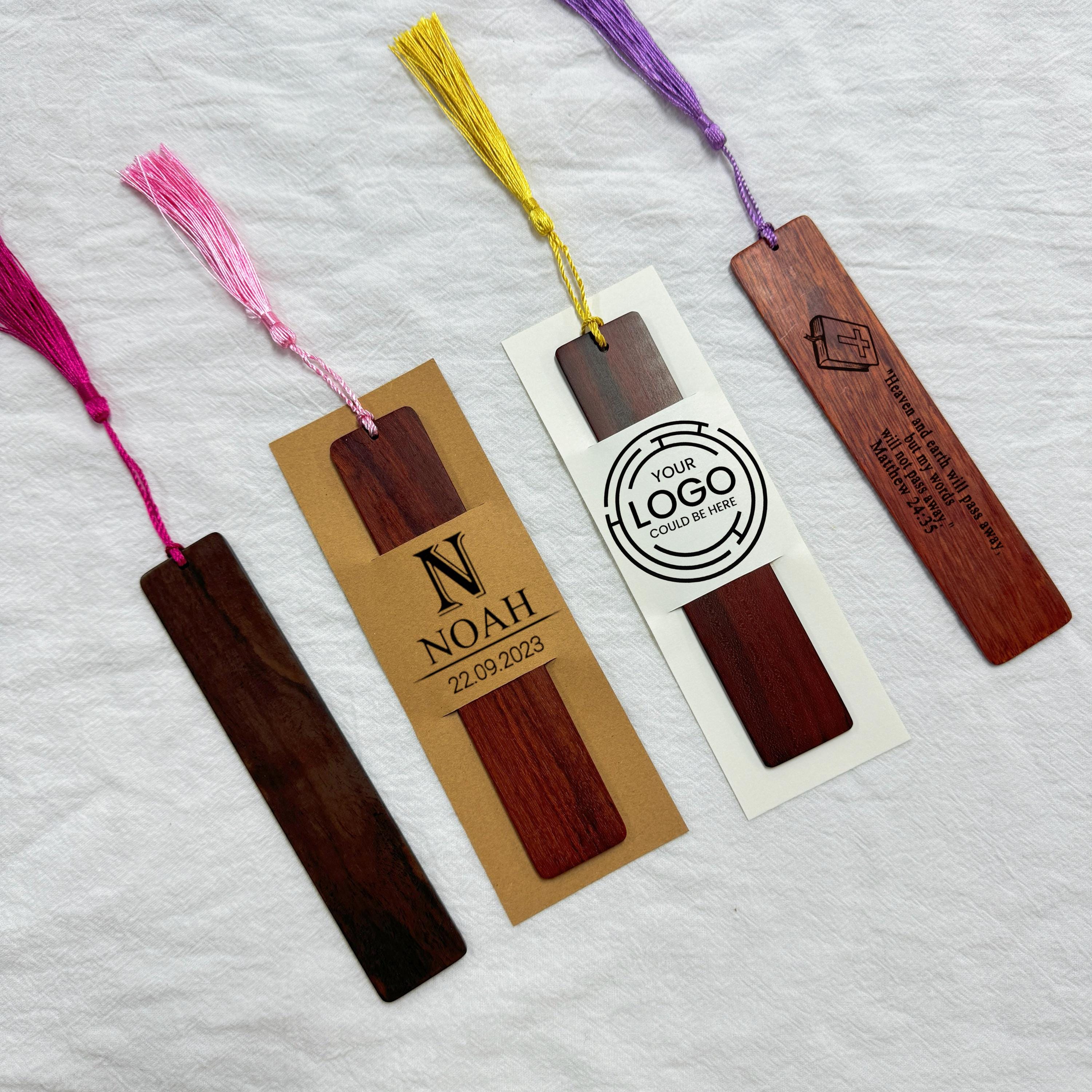 Bulk Customized Bookmark, Logo Wooden Bookmark Gift, Corporate Gift ...