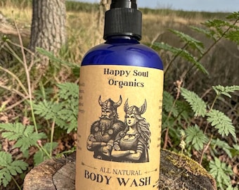 Gel de ducha Ingredientes orgánicos totalmente naturales Jabón líquido para el cuidado de la piel, hecho a mano y no tóxico