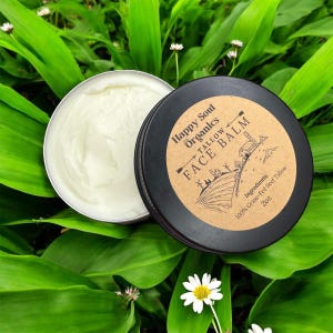 Tallow Face Balm Skin Cream Organic Natural Grass Finished Grass Fed Tallow Skincare Moisturizer Face Cream