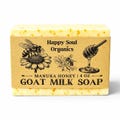 Manuka Raw Honey Goat Milk Soap 4oz All Natural Fragrance Free Soap Handcrafted Organic Soap Honey Skincare Soap Gift Ideas