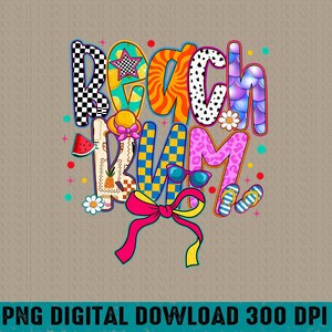 Beach Bum PNG, Summer Sublimation Design, Retro Beach PNG,Vacation Shirt PNG,Colorful Beach Clipart,Beach Girl Png,Summer Vibes Png Download