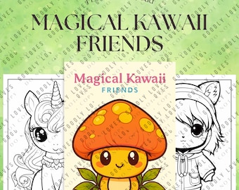 Magische Kawaii Freunde Malbuch - pdf download