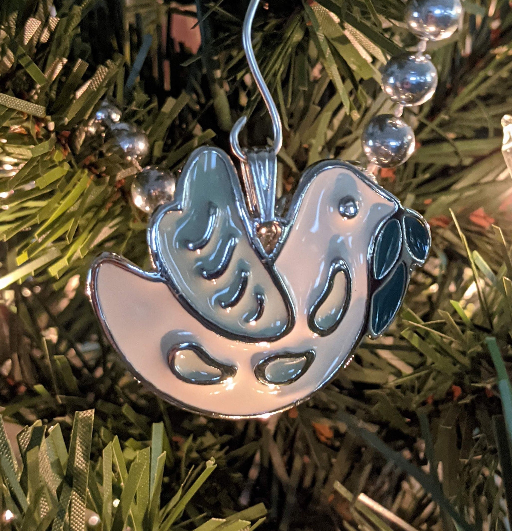 Wallace Silversmith Dove With Olive Branch Ornament/pendant Etsy