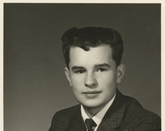 Original Vintage Studio Photograph Teen Boy 1960s