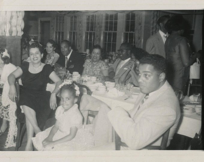 Original Vintage Photo Snapshot African American Men Women Girl at ...