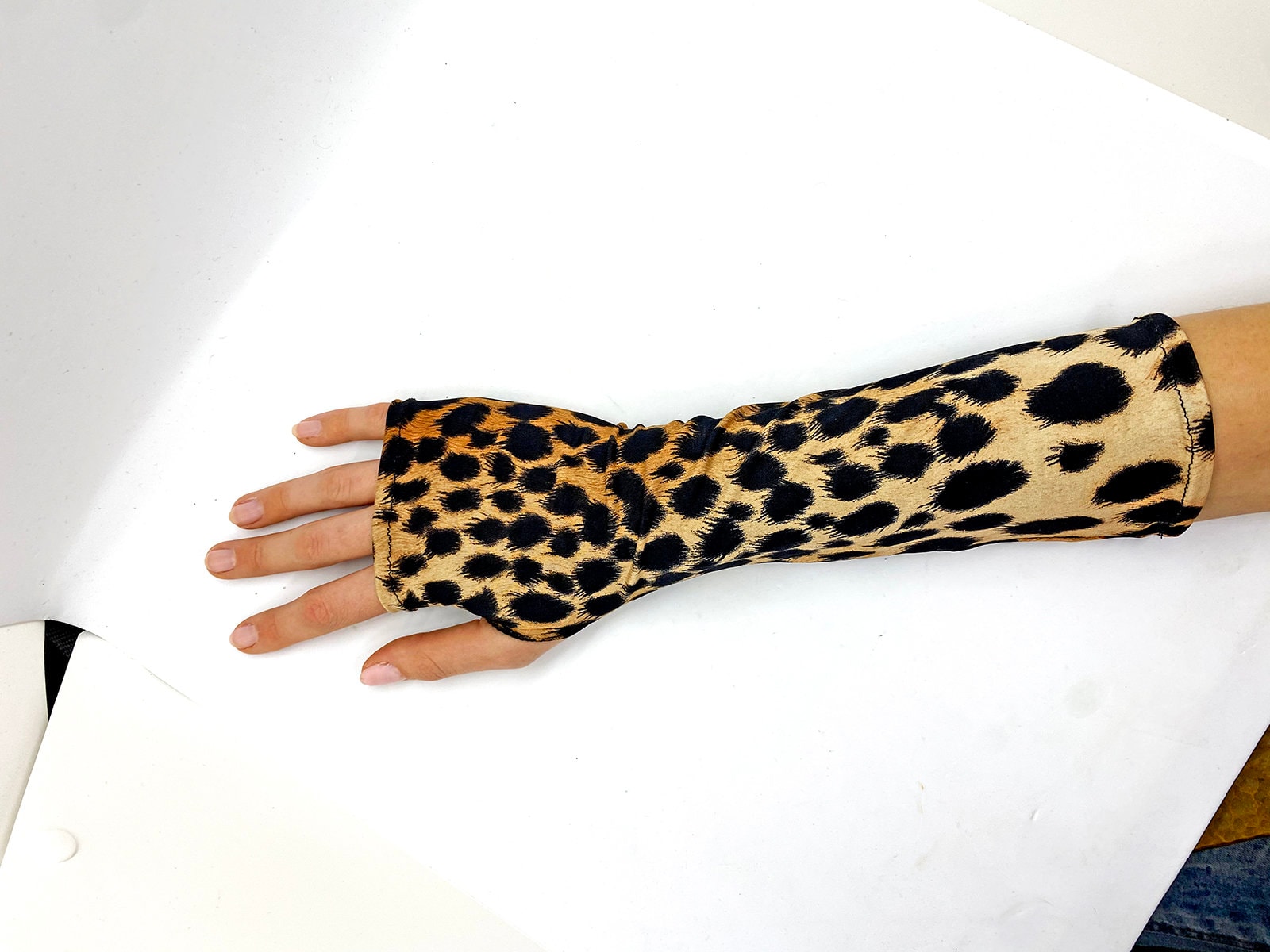 Animal Print Long Stretch Fingerless Gloves. One Size Fits - Etsy Animal Print Long Stretch Fingerless Gloves. One Size Fits - Etsy
