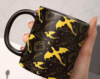 Quatrième Aile Dragon Mug Xaden Riorson Fantasy Coffee Cup Mug Romantique Smut Cadeau Pour Les Amateurs De Lecture Celestial Shadow Daddy Bookish Merch - France