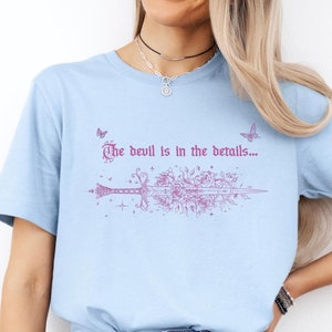 Quicksilver Book Tee - Callie Hart Inspired Fantasy T-Shirt, Floral Sword Art for Book Lovers, Bookish Apparel Gift for Fantasy Fans