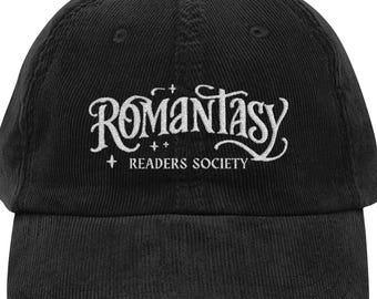 Romantasy Readers Society Hat Embroidered Fantasy Book Club Cap for Smut Lovers Booktok Aesthetic Gift for Bookworms and Dark Romance Fans