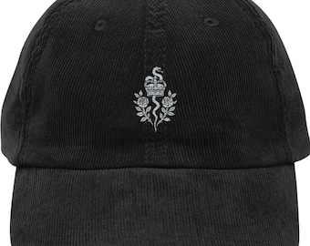 The Cruel Prince Elfhame Embroidered Hat Bookish Gift Inspired by Jude Duarte Cardan Greenbriar Holly Black Romantasy Fan Merch